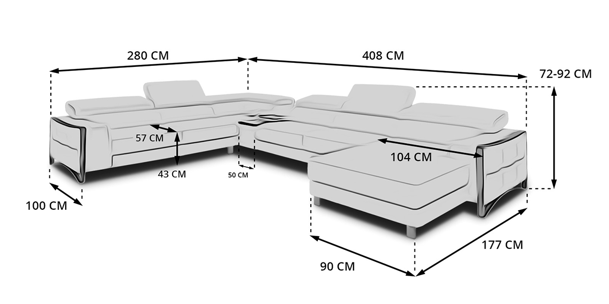 Wohnlandschaft elsa sofa dimensions